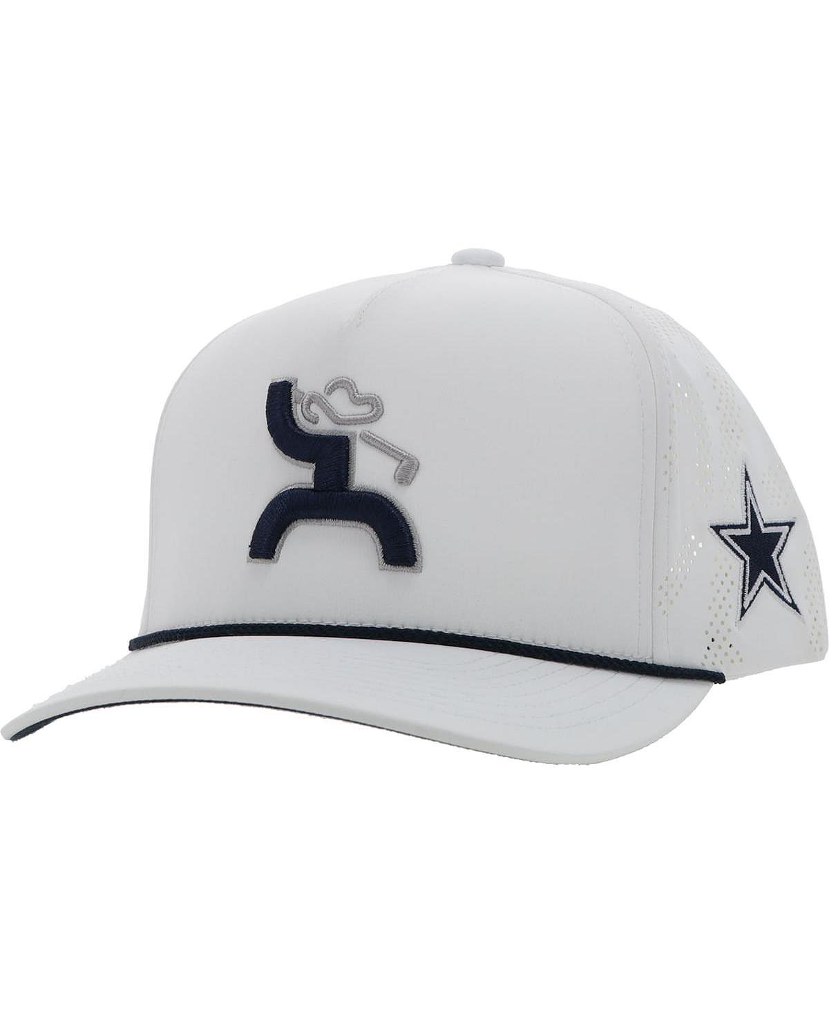 

Мужская белая регулируемая шляпа Dallas Cowboys Golf Trucker Hooey