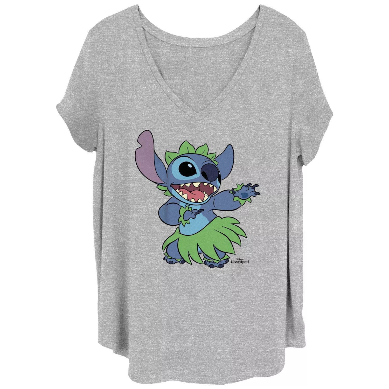 Детская гавайская футболка больших размеров с рисунком Lilo & Stitch Disney's Lilo & Stitch Disney