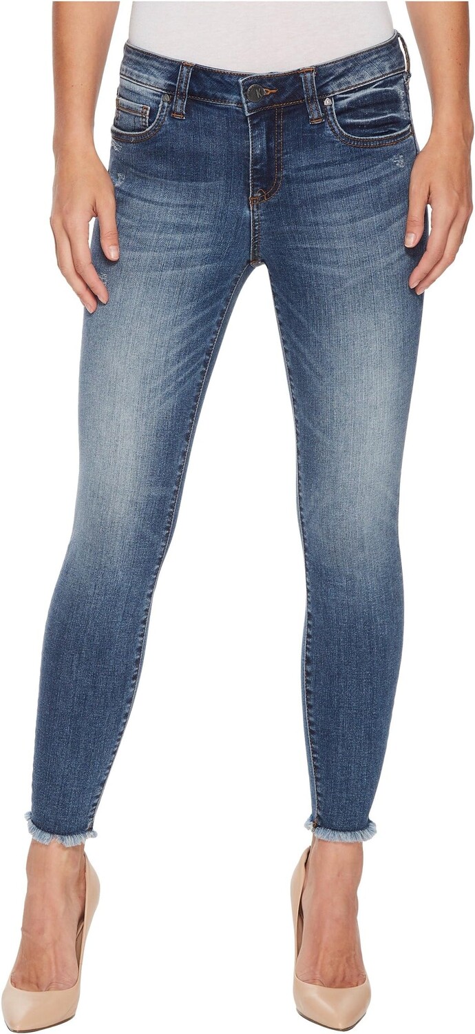 

Джинсы Connie Ankle Skinny Jeans KUT from the Kloth, цвет Guileless/Medium Base Wash