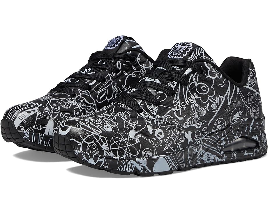 

Кроссовки SKECHERS Vexx: Uno - Process Sketch, цвет Black/White