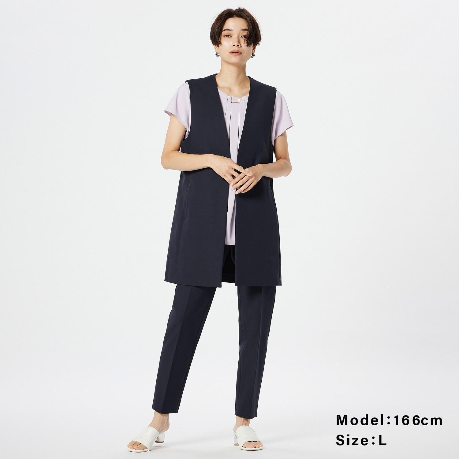 

Брюки-карандаши PLUS STYLE PLST, темно-синий