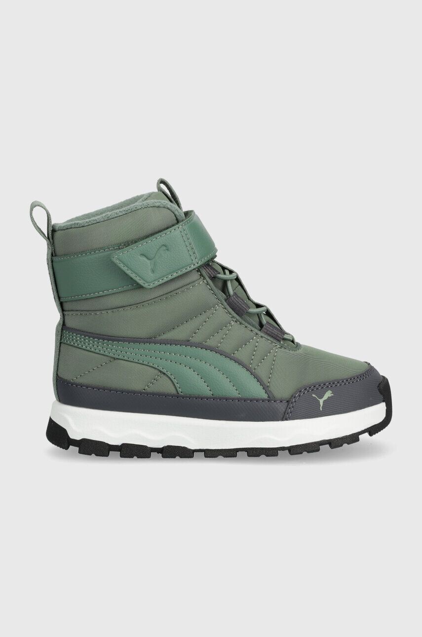 

Детские зимние ботинки Puma Evolve Boot AC+ PS, зеленый