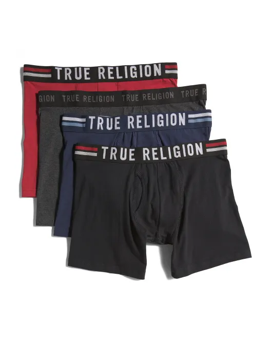 

4 шт. трусы-боксеры True Religion, цвет Multi