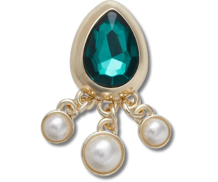 

Джиббитсы Emerald Tear Drop with Pearls Crocs