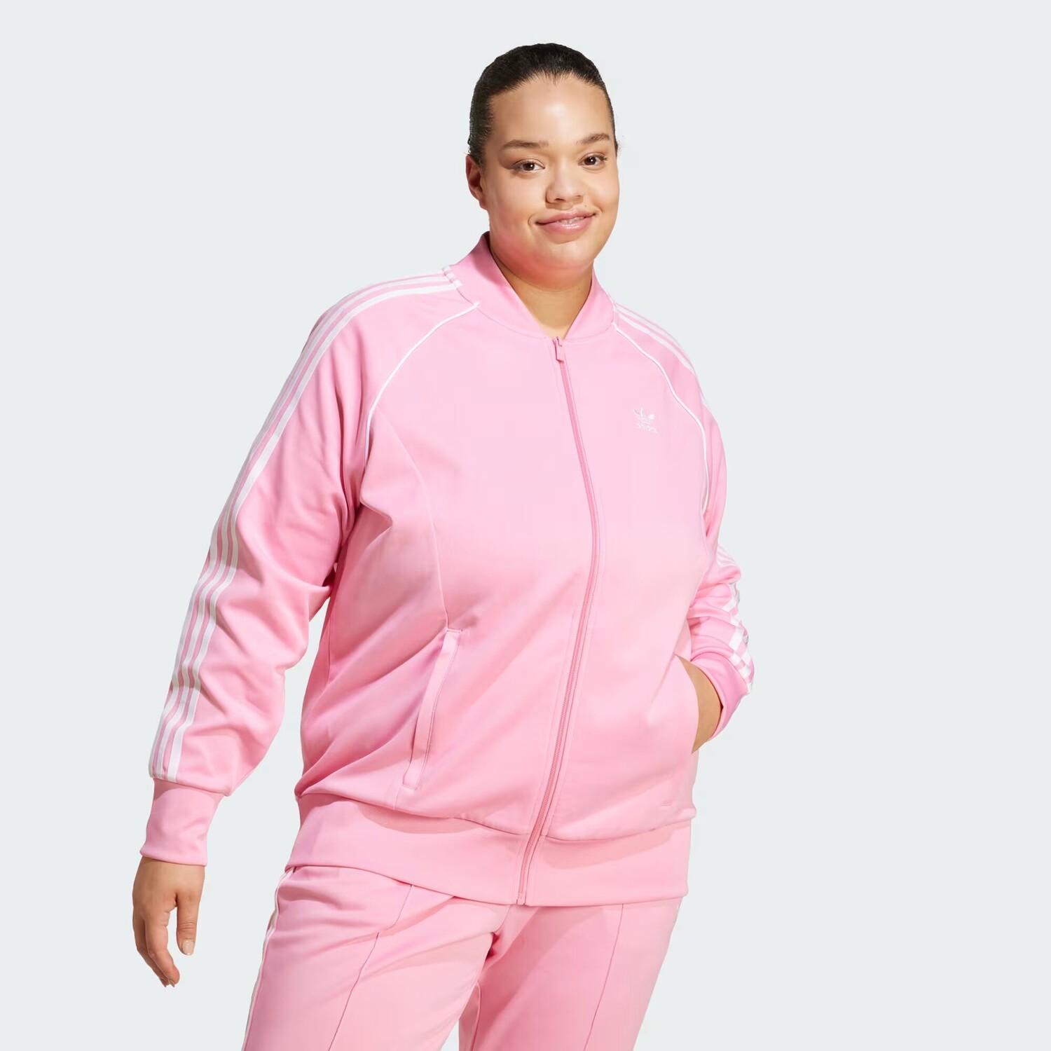 

Спортивная куртка Adicolor Classics SST (большие размеры) Adidas, цвет Bliss Pink
