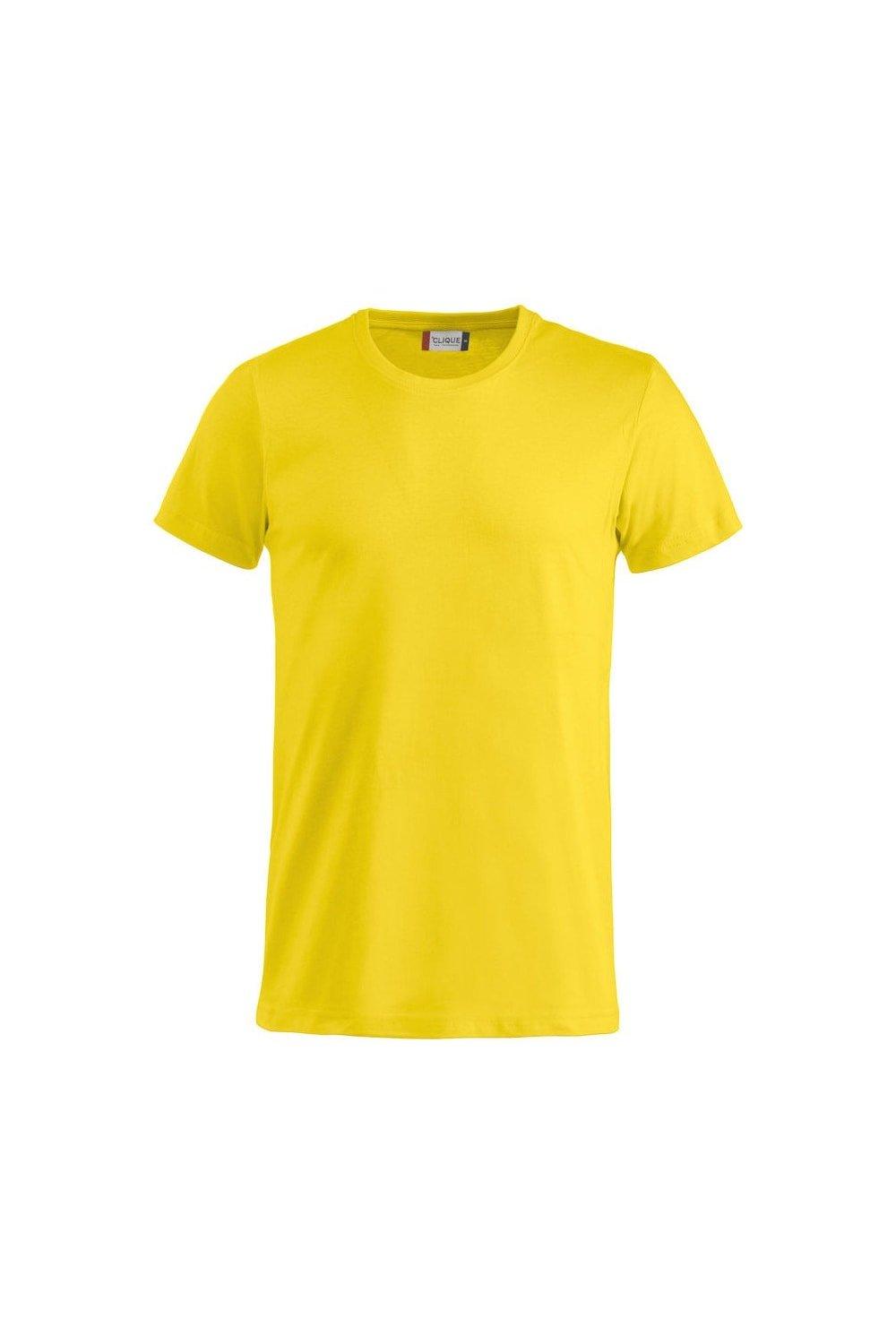 Базовая футболка Clique, желтый футболка clique с надписью 42 размер
