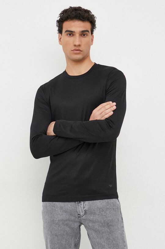 

Футболка с длинными рукавами. Emporio Armani, черный
