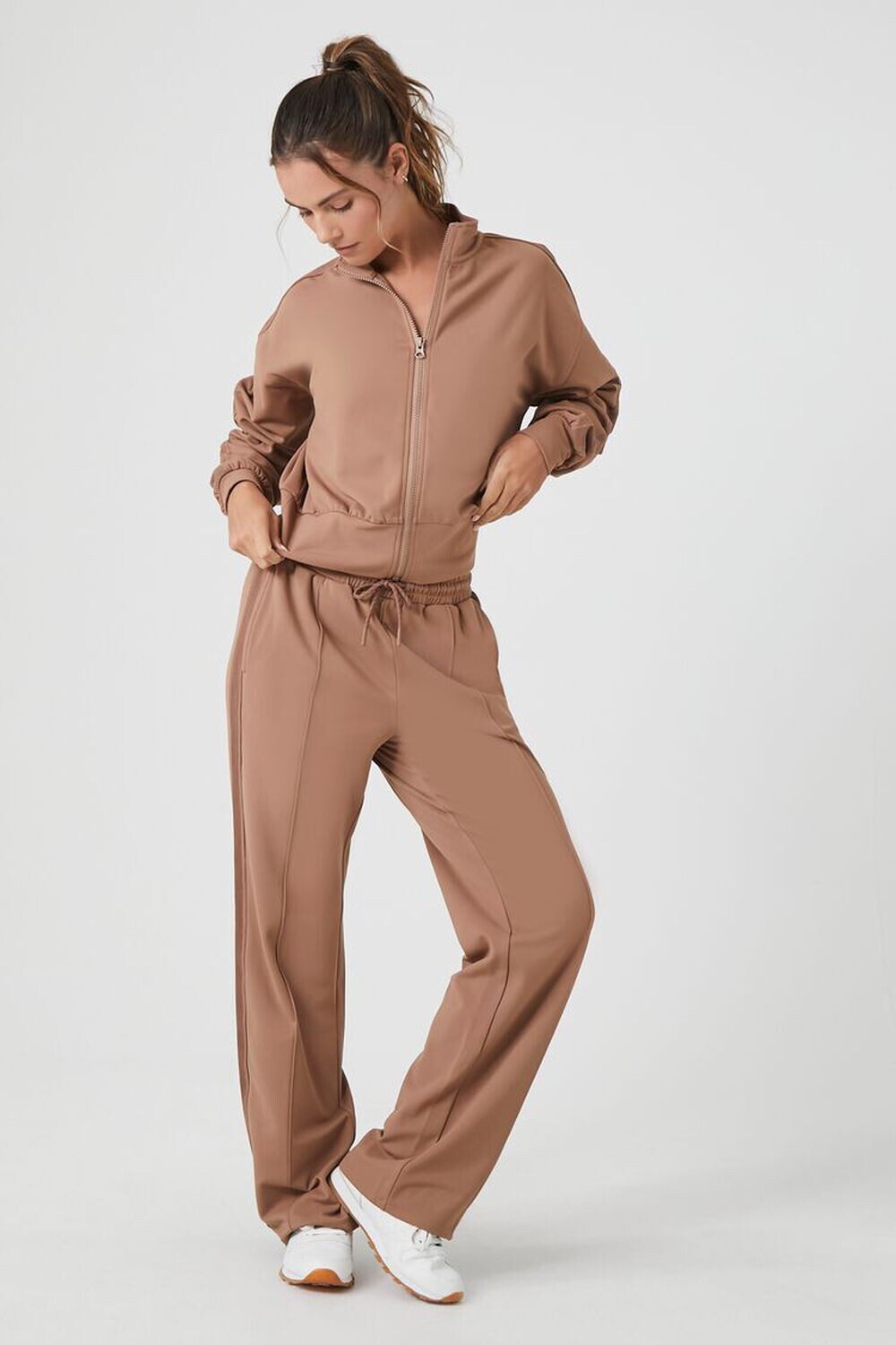 

Активные брюки на шнурке Forever 21, коричневый