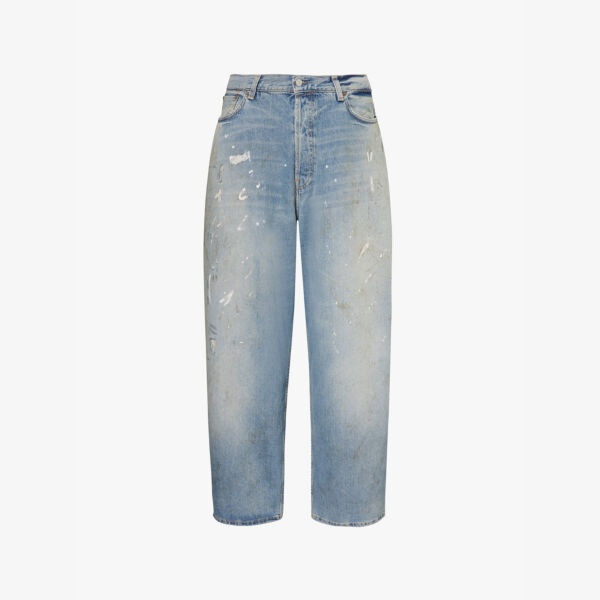 

2023M джинсы свободного кроя с широкими штанинами Acne Studios, голубой