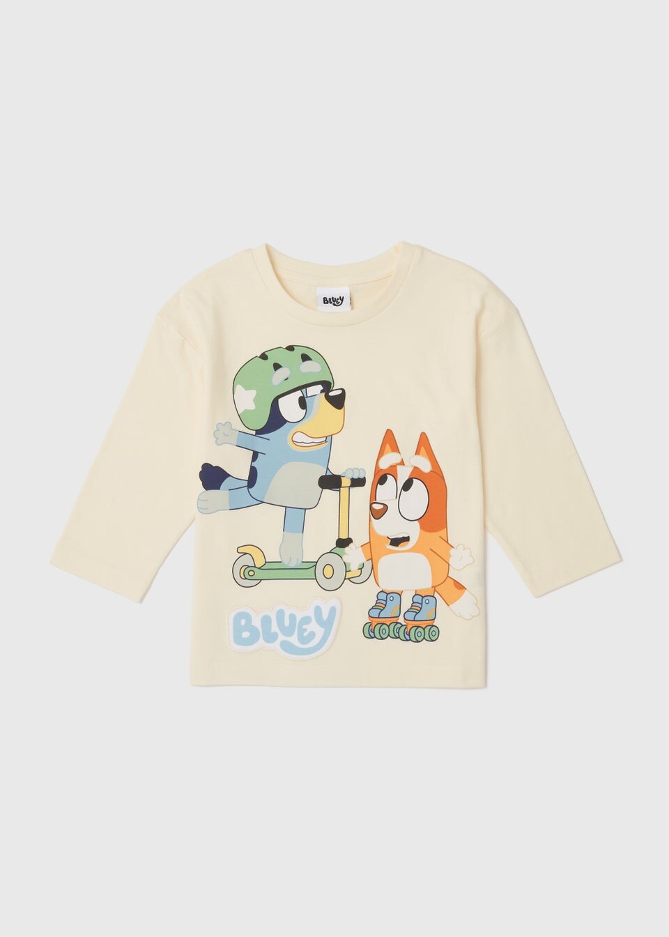 

Bluey Детская кремовая футболка с длинными рукавами (18 мес.–6 лет), бежевый