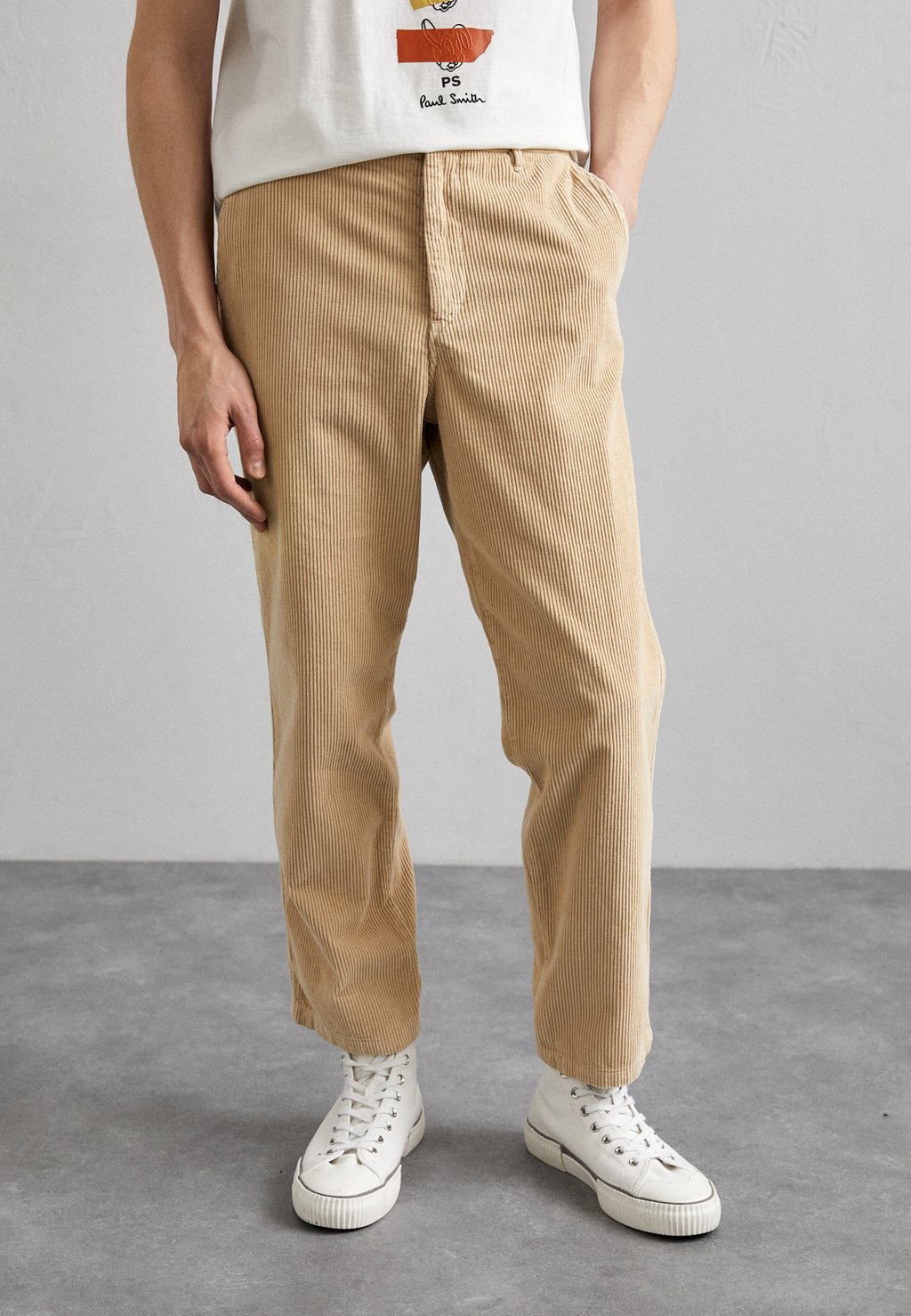 Тканевые брюки PS Paul Smith, светло-коричневый тканевые брюки livi streetjogger winter rost meliert светло коричневый