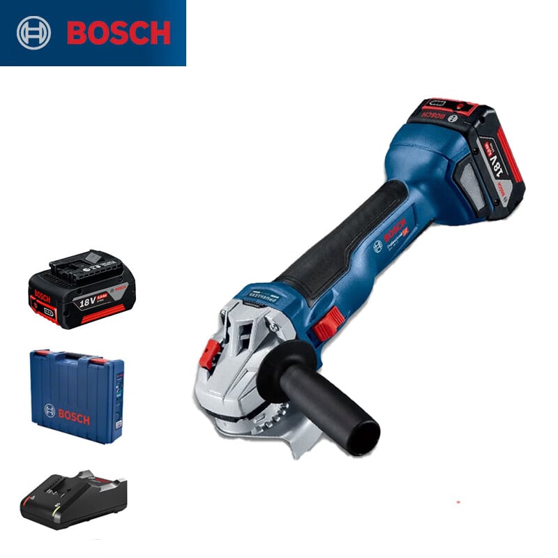 Угловая шлифовальная машина Bosch GWS18V-10 + аккумулятор 8.0Ah, зарядное устройство, кейс