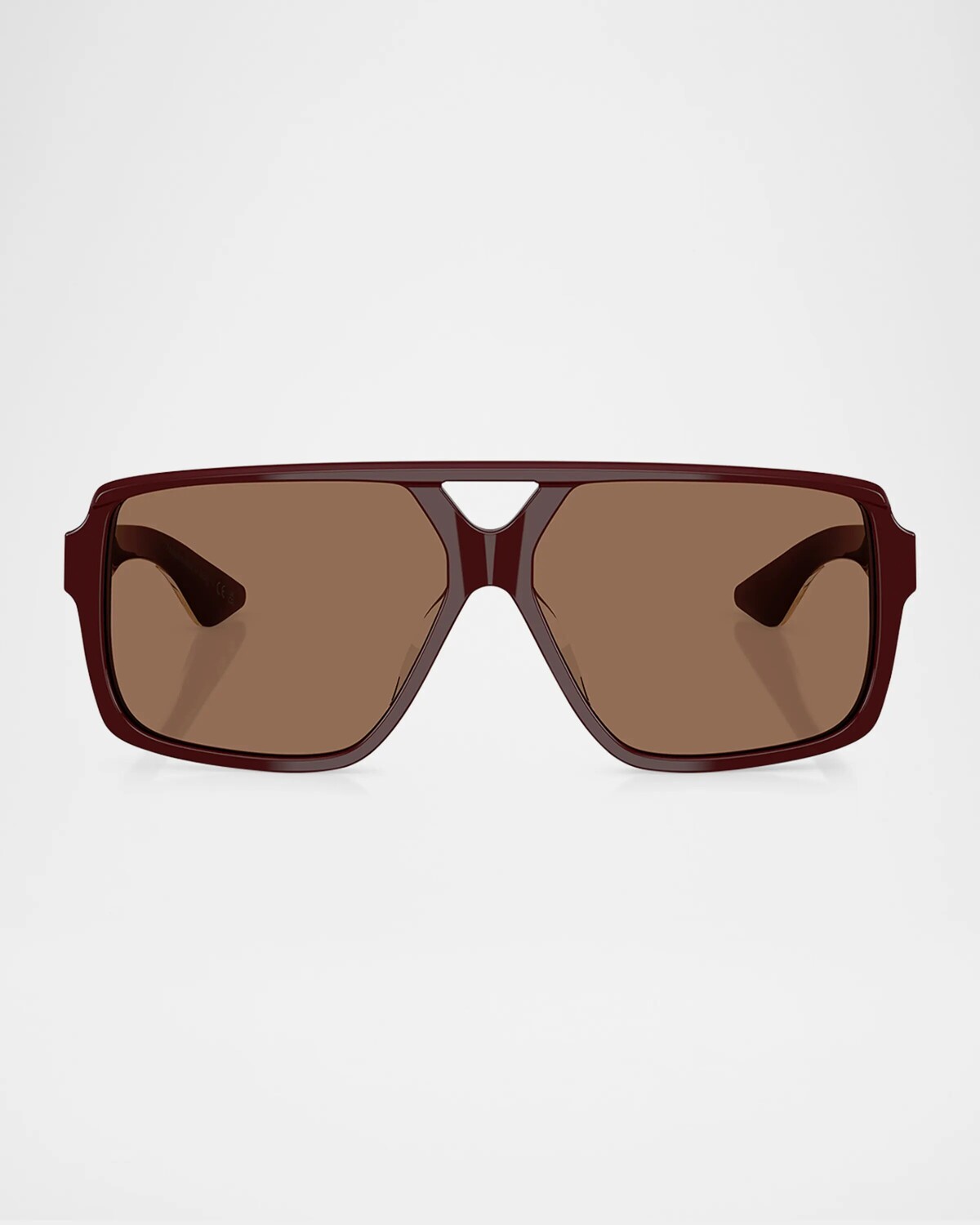 

Большие солнцезащитные очки-авиаторы 1977c Khaite X Oliver Peoples, бордовый