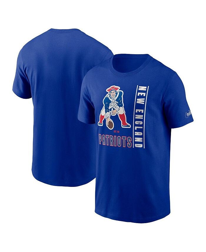 

Мужская футболка Royal New England Patriots Lockup Essential Nike, синий