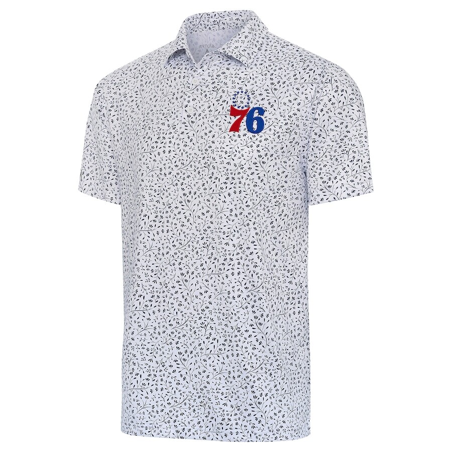 

Поло с коротким рукавом Antigua Philadelphia 76Ers, белый
