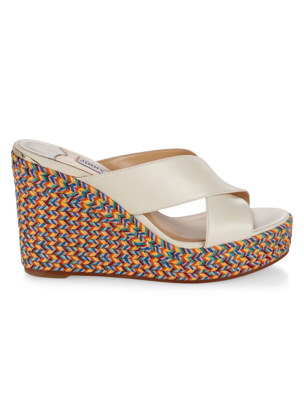 

Кожаные босоножки на танкетке Dovina Jimmy Choo