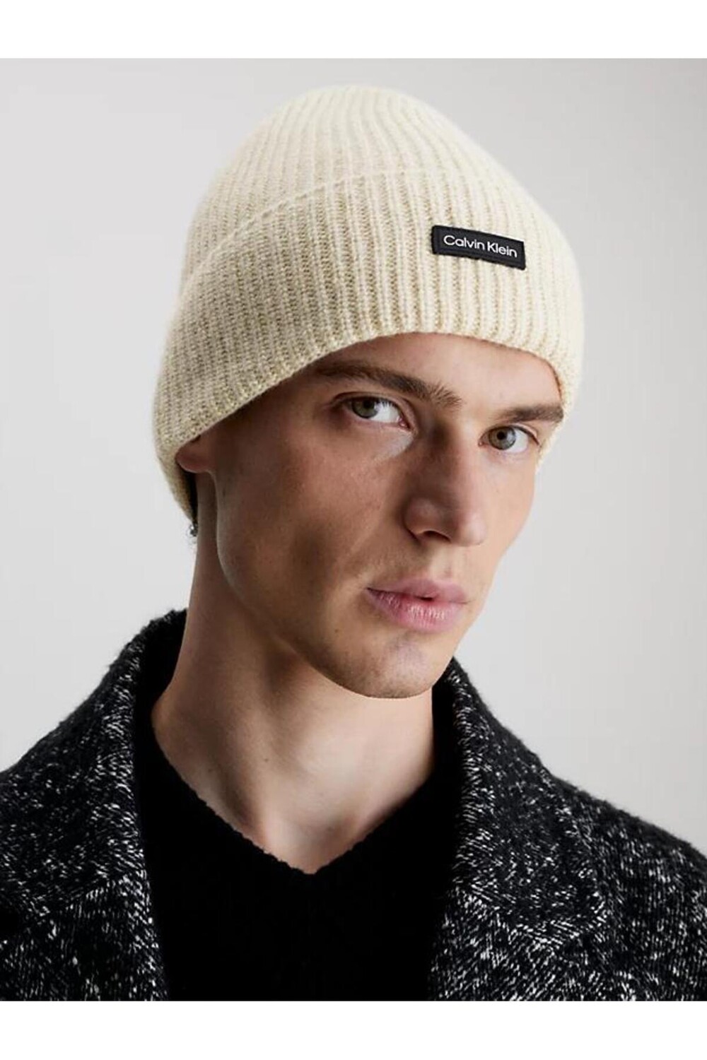 

ШЕРСТЯНАЯ ШАПКА DADDY Calvin Klein, белый