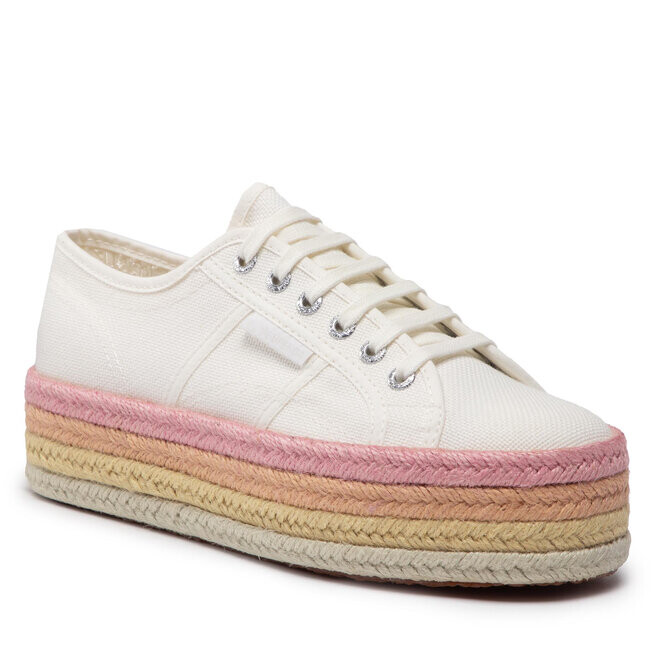 

Туфли на танкетке Superga Multicolor Rope, белый