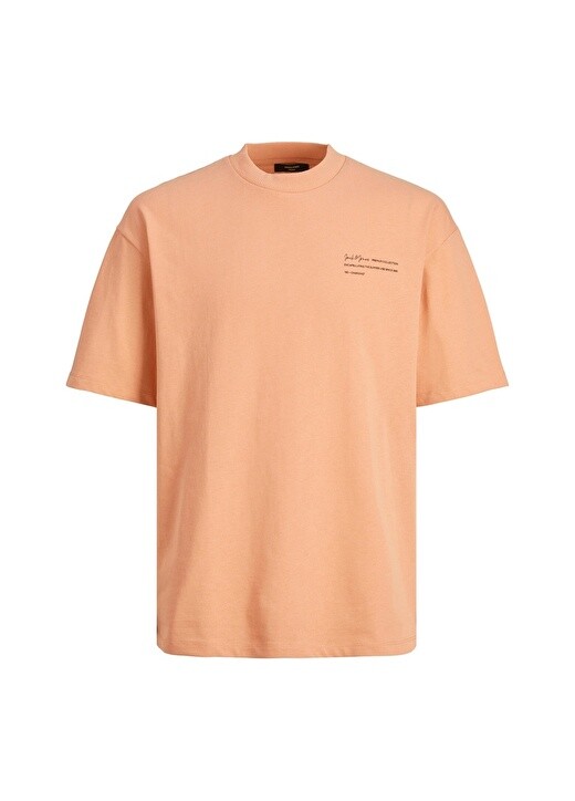 

Однотонная мужская футболка с круглым вырезом лосося Jack & Jones