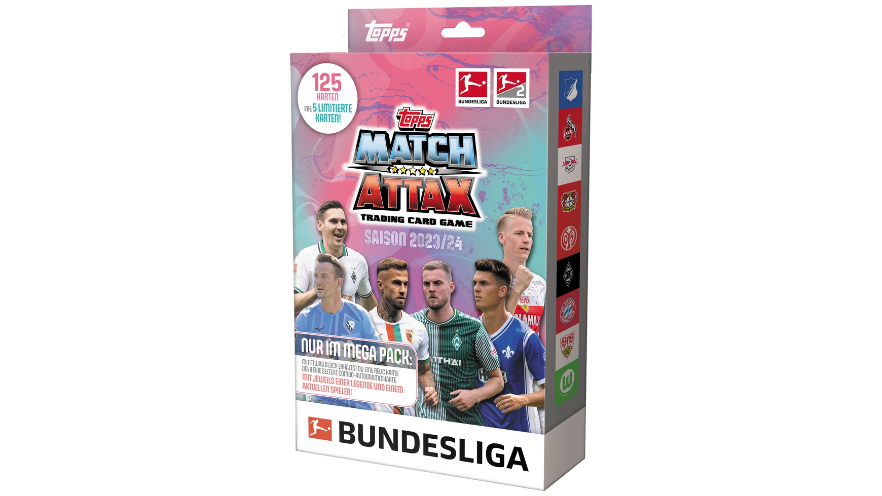 Topps Матч Attax Bundesliga 2023/2024 MEGA PACK TC цена и фото