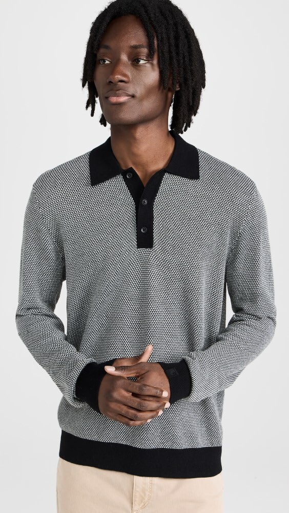 

Рубашка поло Rag & Bone Harrow, черный