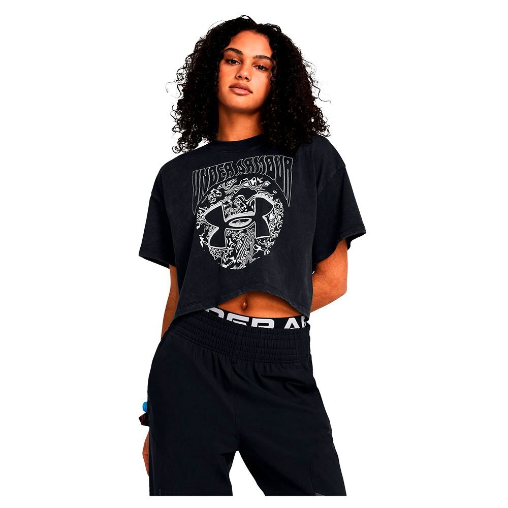 

Футболка с коротким рукавом Under Armour Heavyweight Dusk To Dawn Crop, черный