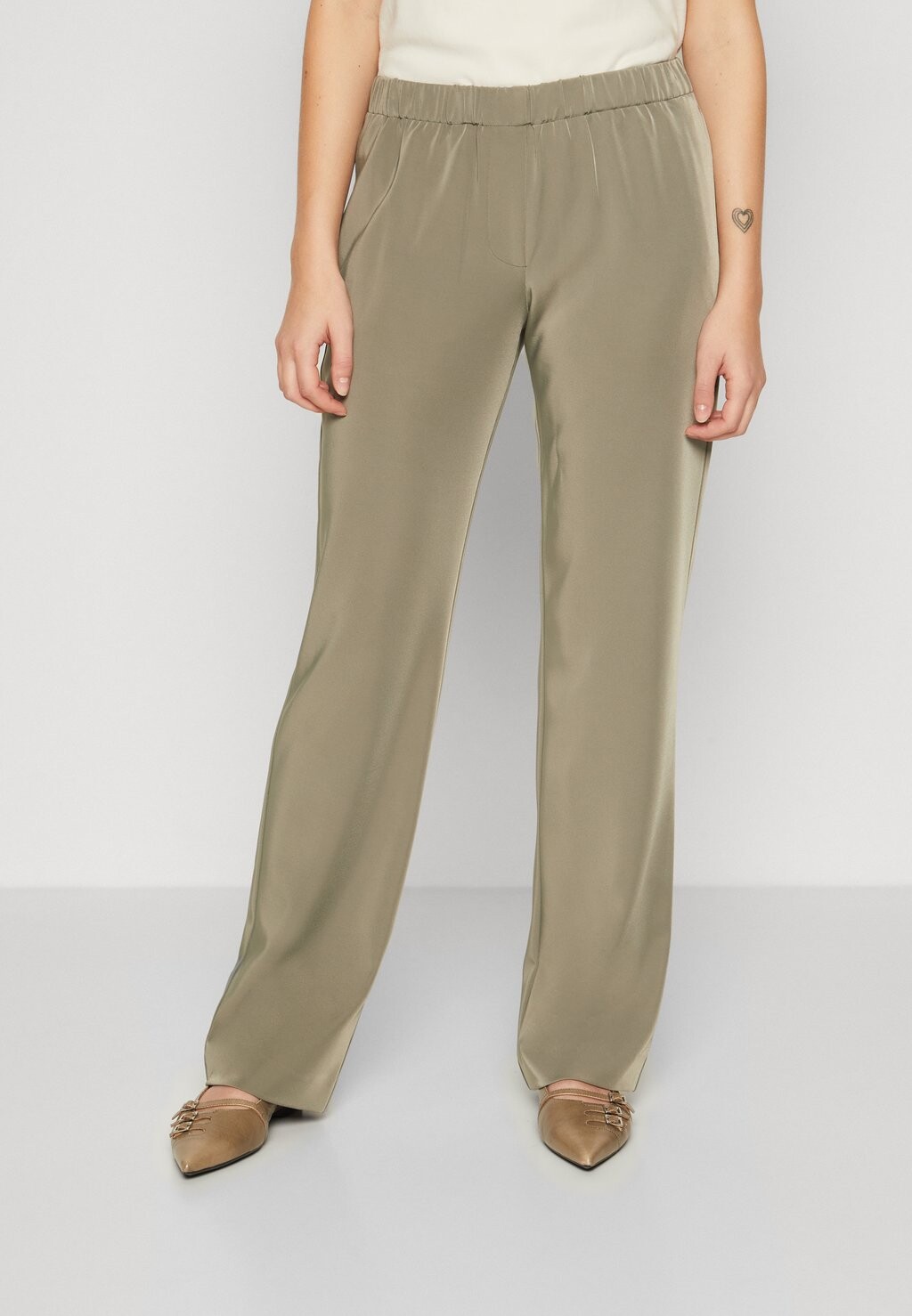 

Брюки HOYS STRAIGHT PANTS Samsøe Samsøe, зеленый, Серый