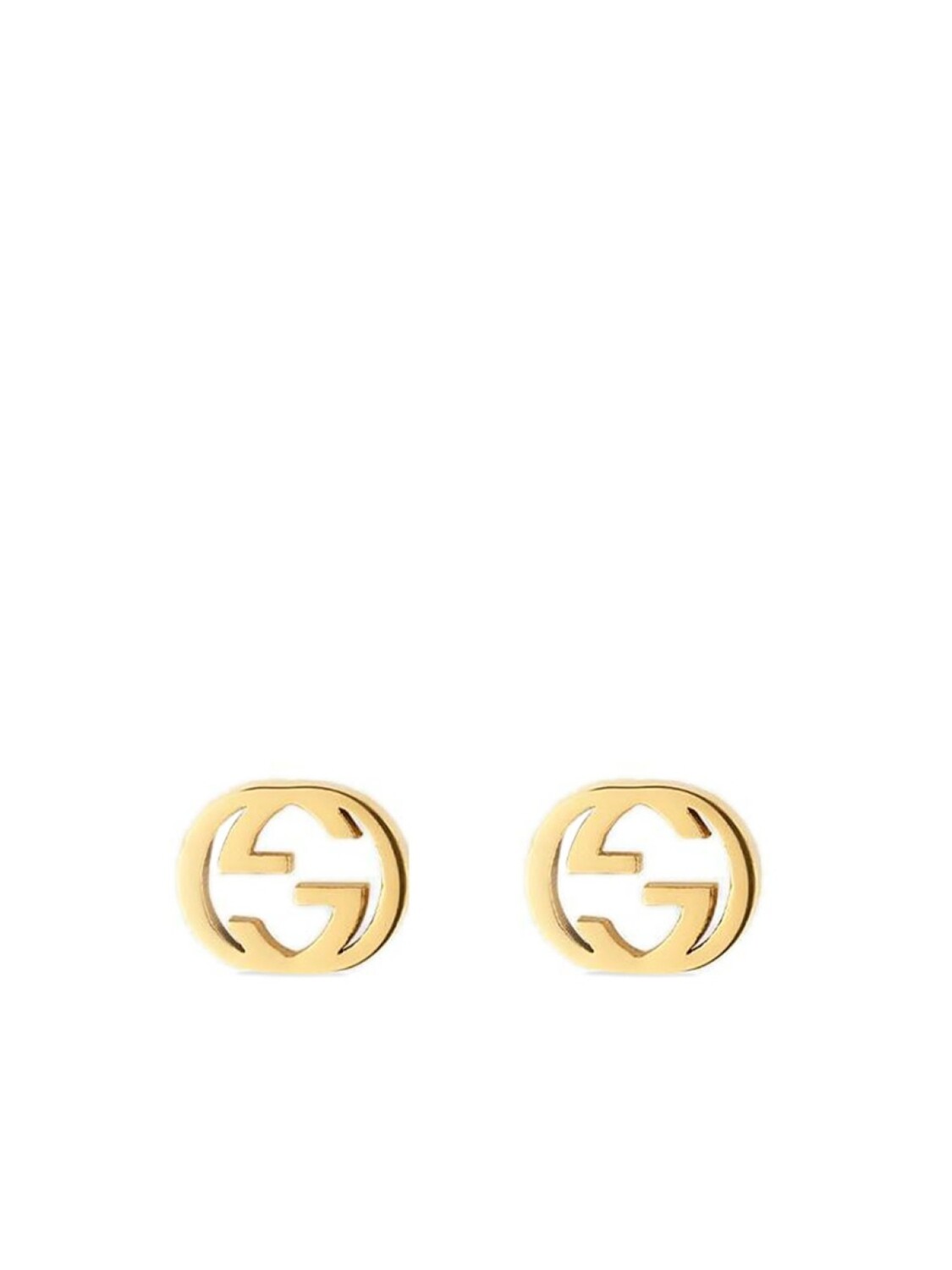 

Серьги-гвоздики из желтого золота с логотипом Interlocking G Gucci, золотой