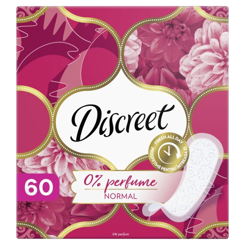 Discreet Normal ежедневные прокладки, 60 шт. прокладки ежедневные discreet no perfume 60 шт
