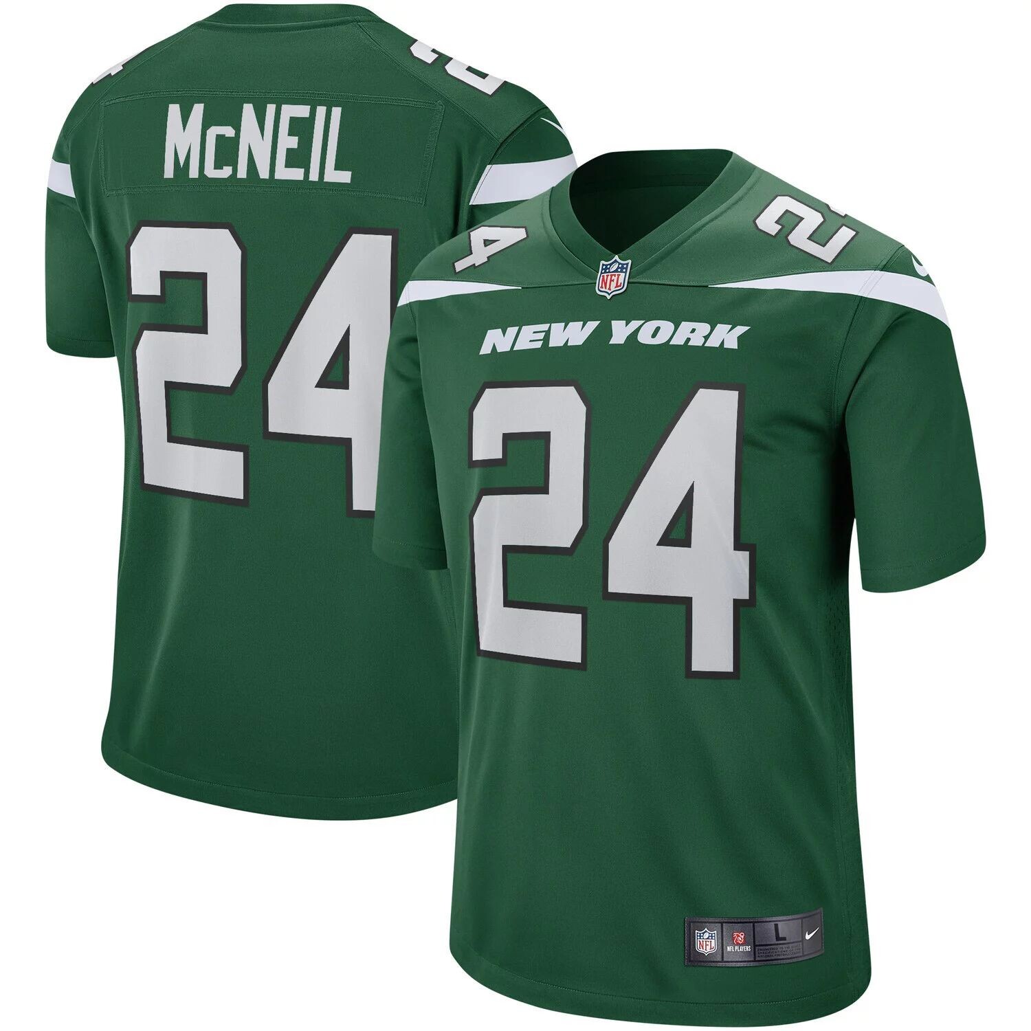 

Мужская майка игрока в отставке Freeman McNeil Gotham Green New York Jets Game Nike