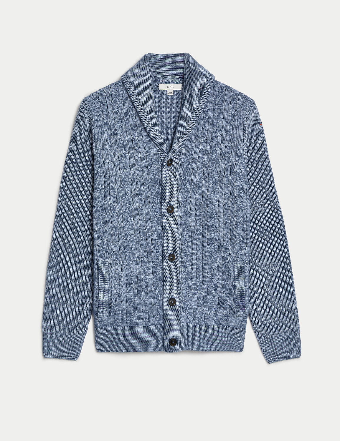 

Кардиган с шальчатым воротником Marks & Spencer, синий
