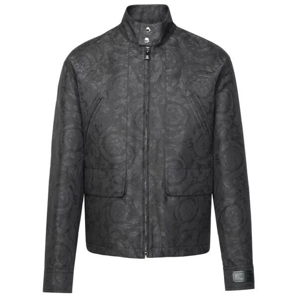 

Куртка 'barocco' anthracite cotton jacket Versace, серый