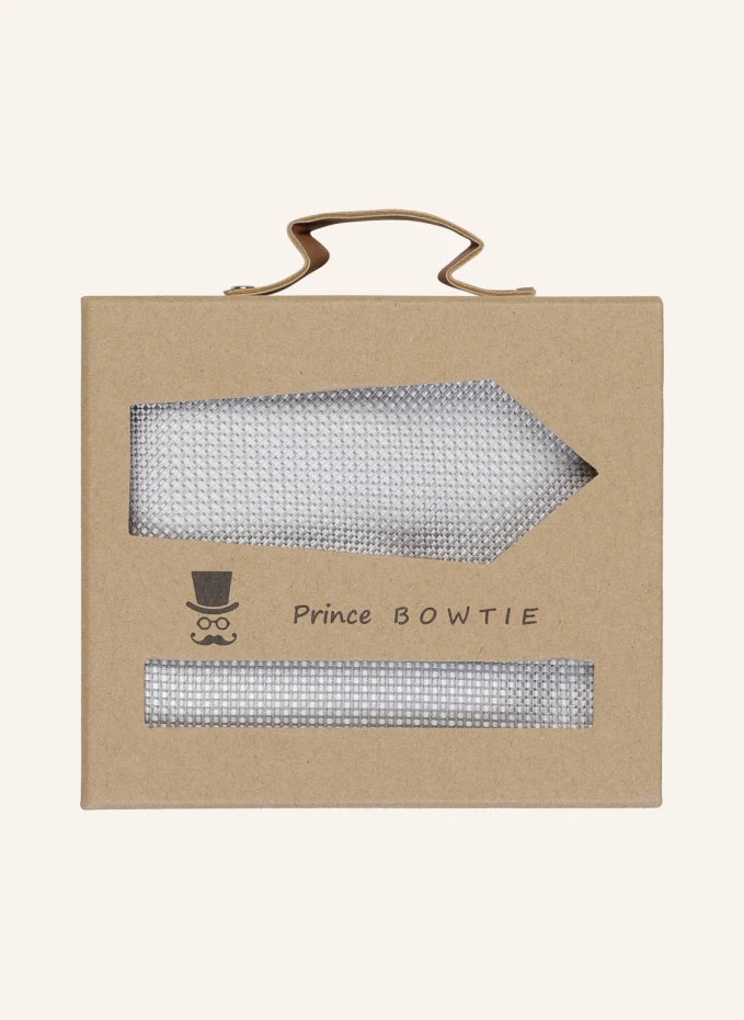 

Комплект: галстук и нагрудный платок Prince Bowtie, серый