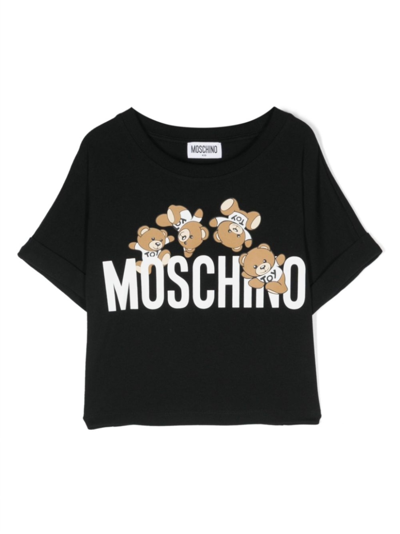 

Moschino Kids футболка с принтом Teddy Bear, черный