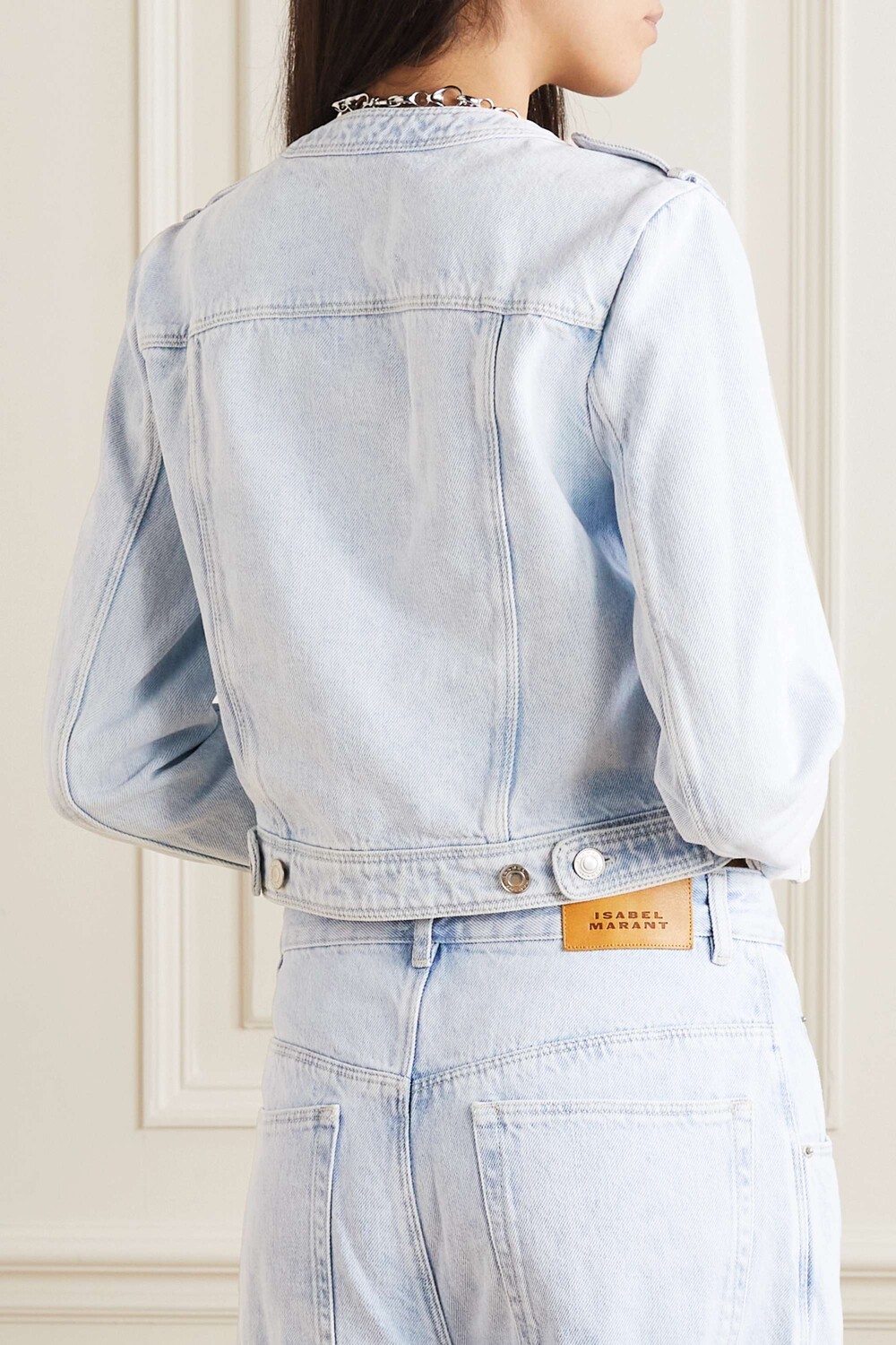 

ISABEL MARANT укороченная джинсовая куртка Valene, деним