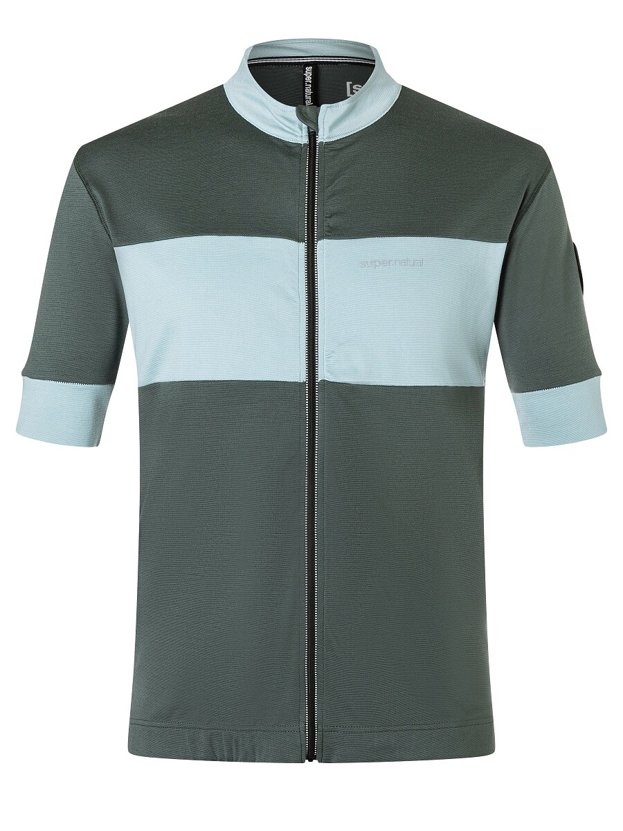 

Рубашка super.natural Merino Fahrradtrikot, цвет graugrün