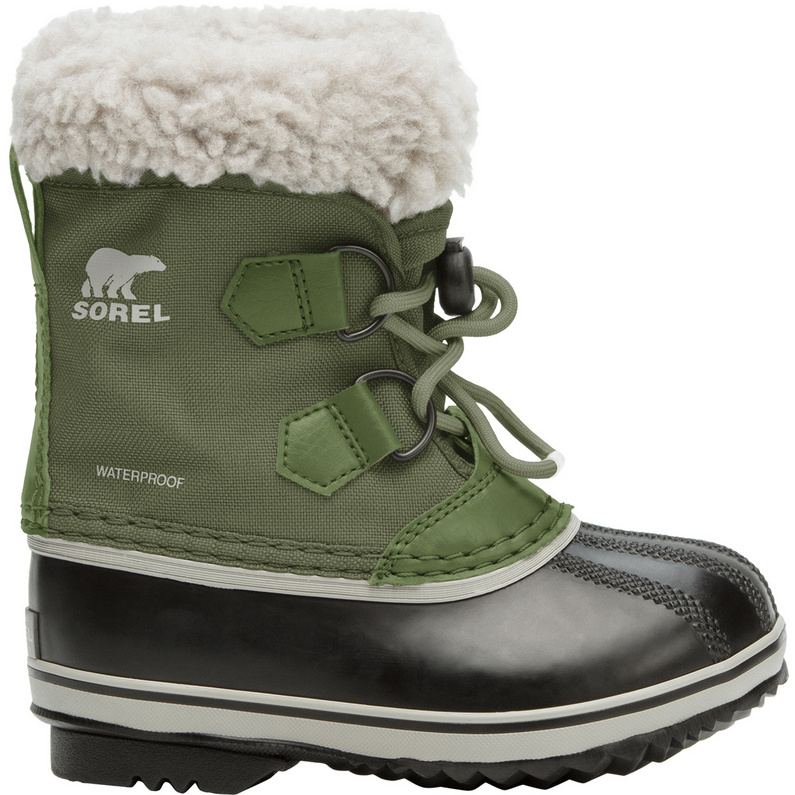 Детские зимние нейлоновые ботинки Yoot Pac Sorel, зеленый
