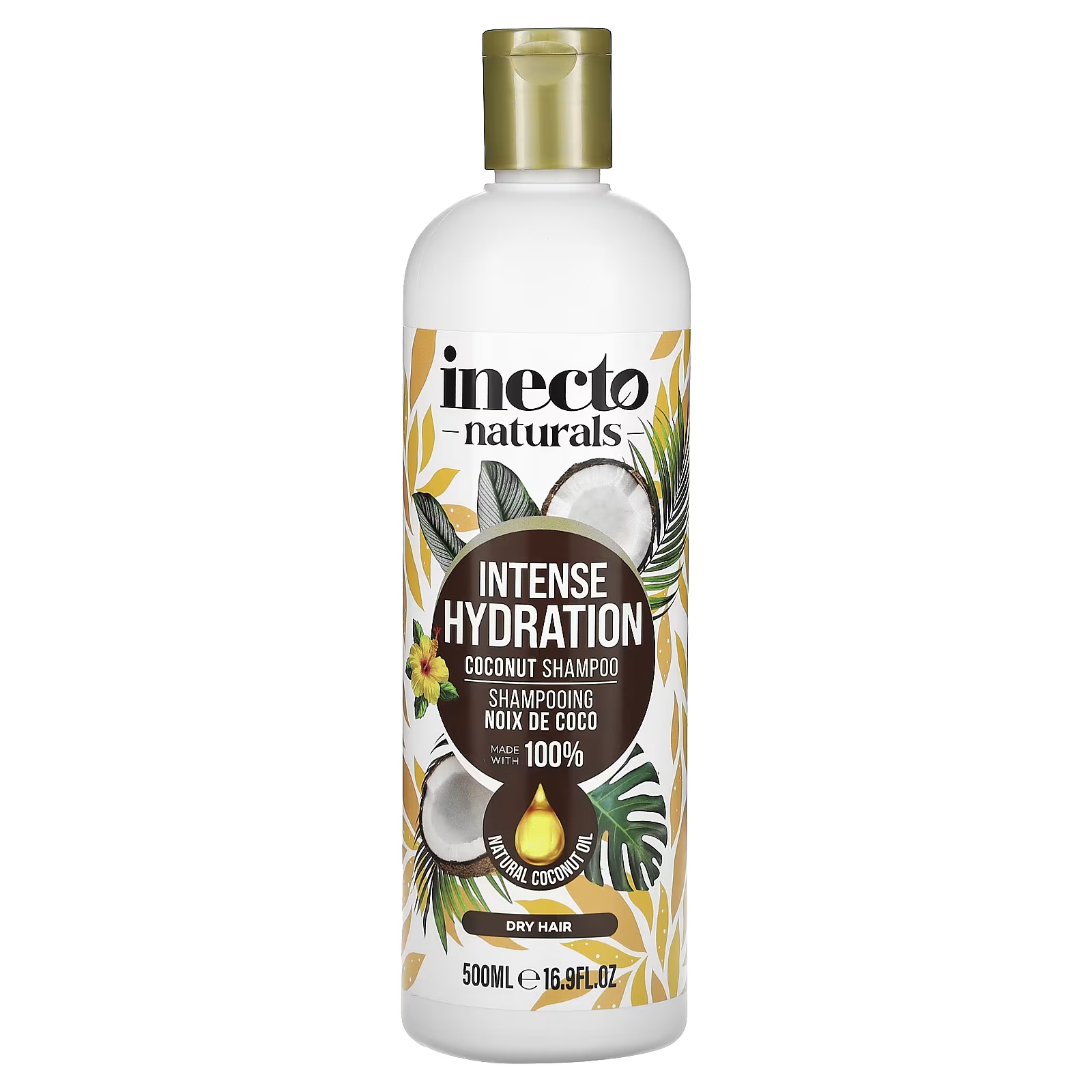 Кокосовый шампунь Inecto Intense Hydration, 16,9 жидких унций (500 мл) кокосовое масло “parachute” 100% натуральное 500 мл