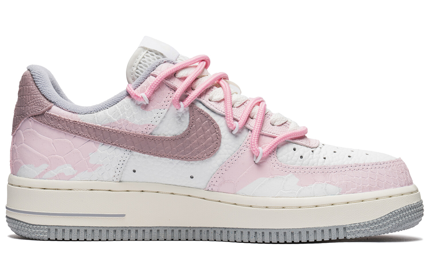 

Кроссовки Nike Air Force 1 Skateboarding Shoes Women's Low-top White, светло-фиолетовый