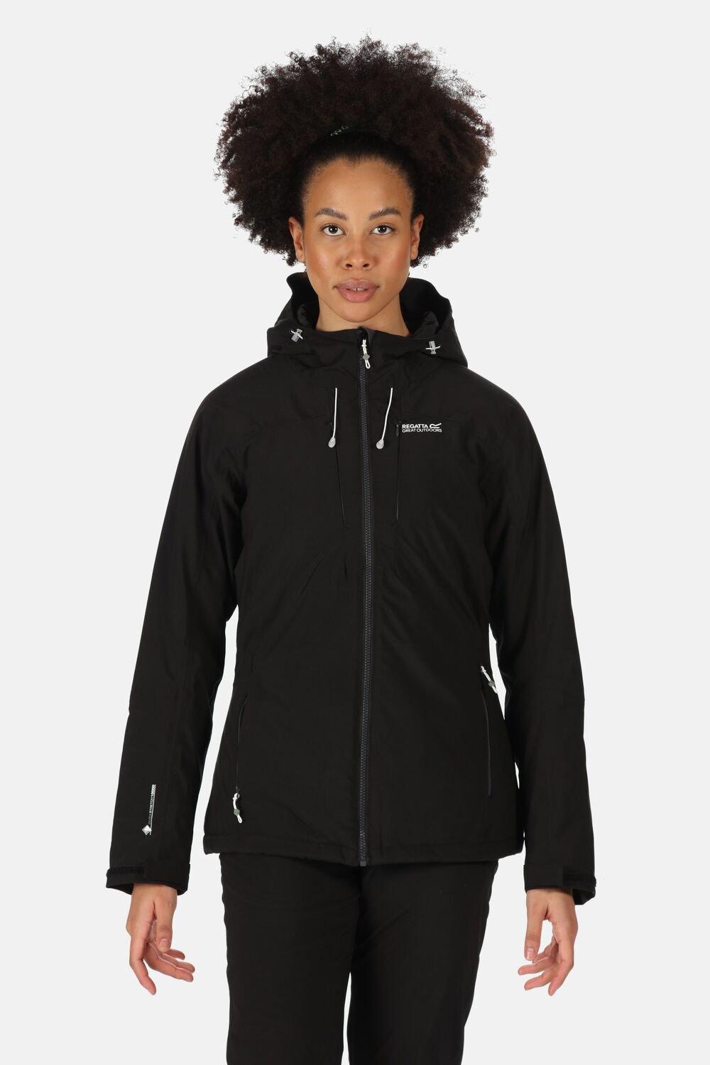 Водонепроницаемая туристическая куртка Highton Stretch II Isotex Regatta, черный женская новая стеганая куртка женская короткая стеганая куртка корейская версия свободная зимняя стеганая куртка
