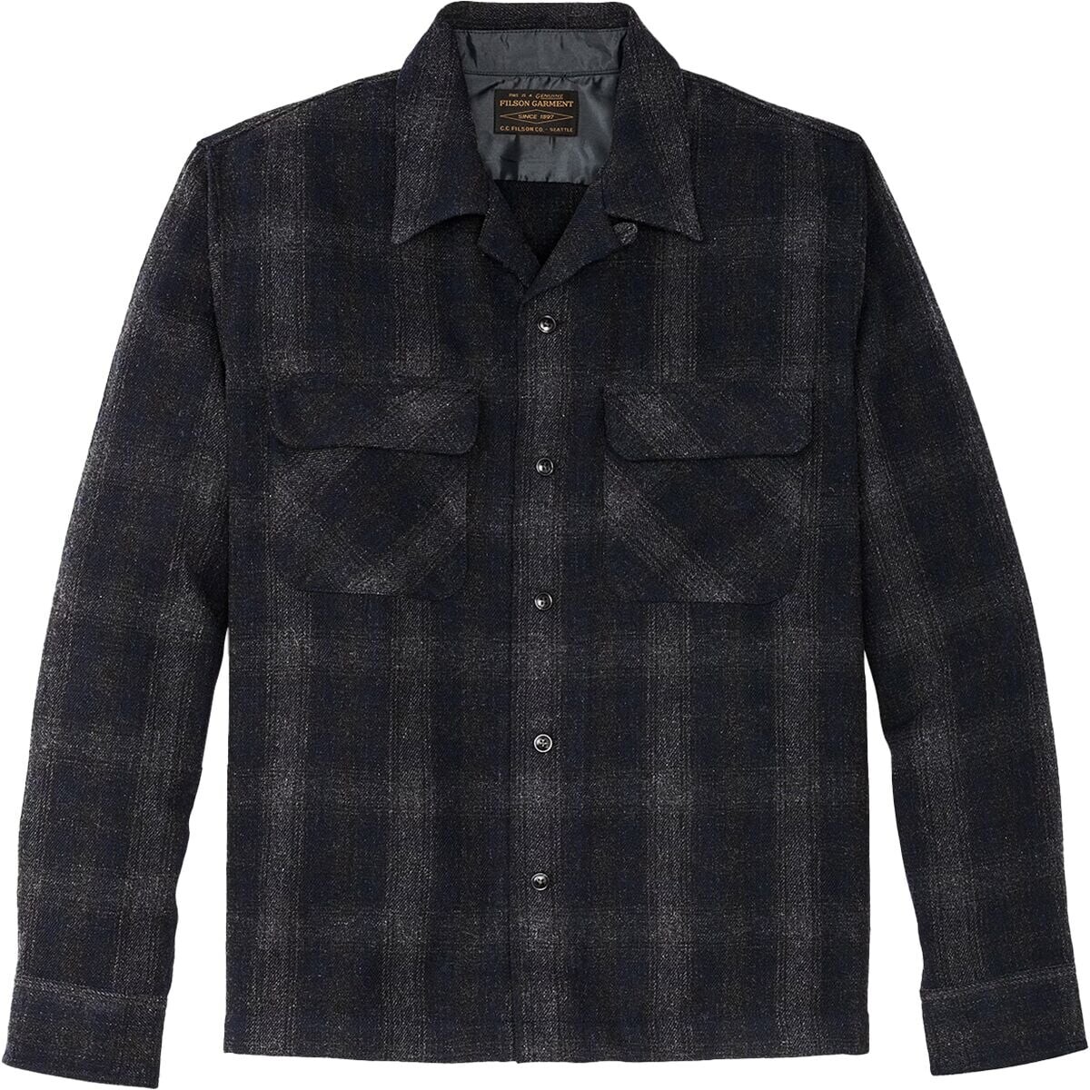 

Шерстяная рубашка buckner camp Filson, черный