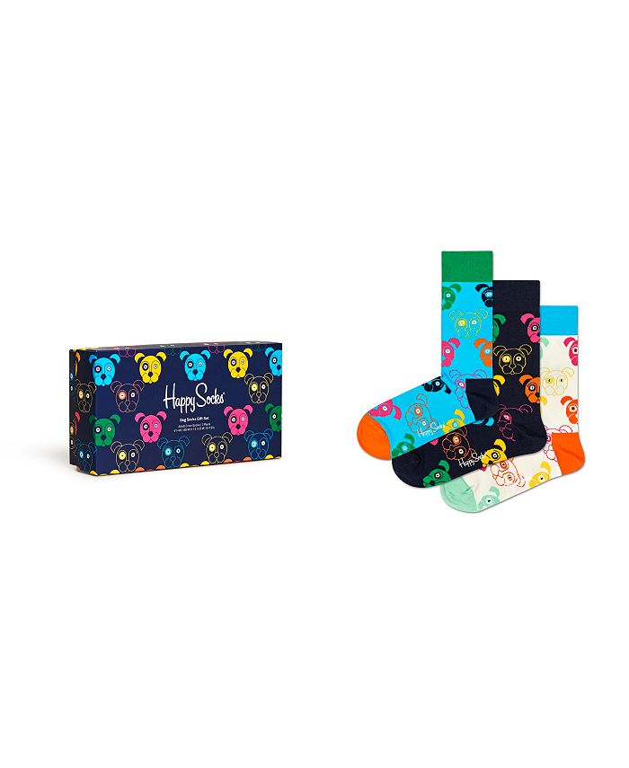Подарочный набор смешанных носков, 3 шт. Happy Socks, мультиколор топотушки комплект в кроватку гав гав 6 предметов бирюзовый