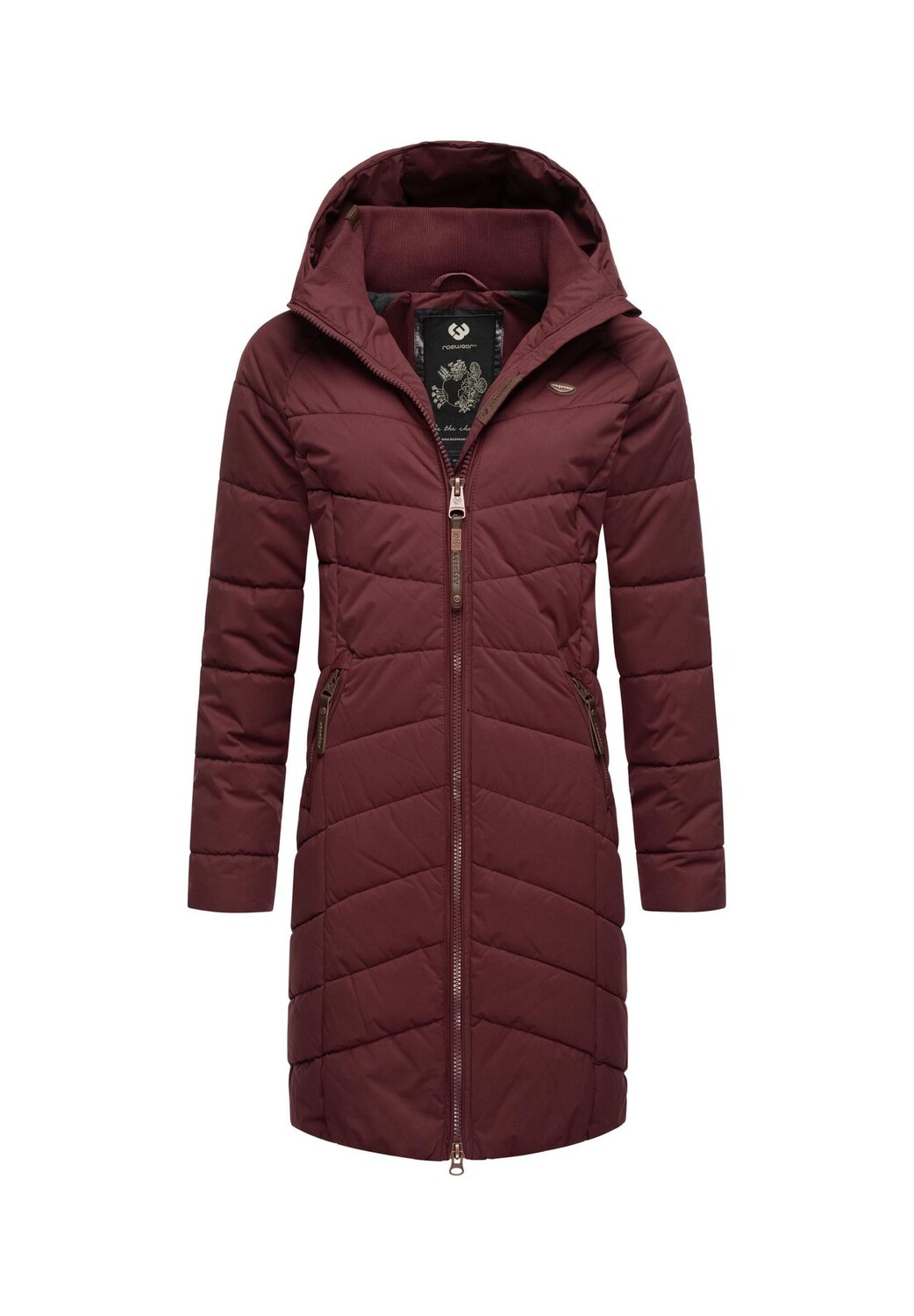 

Стеганое пальто Dizzie Coat Ragweartm, цвет Wine