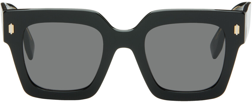 

Черные солнцезащитные очки Roma Fendi, цвет Shiny black/Smoke