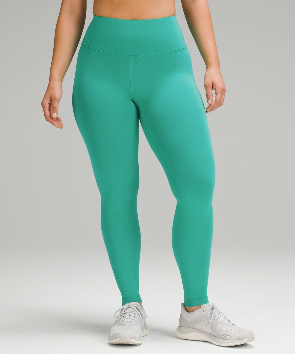

Леггинсы Wunder Train Contour Fit с высокой посадкой, Lululemon, зеленый