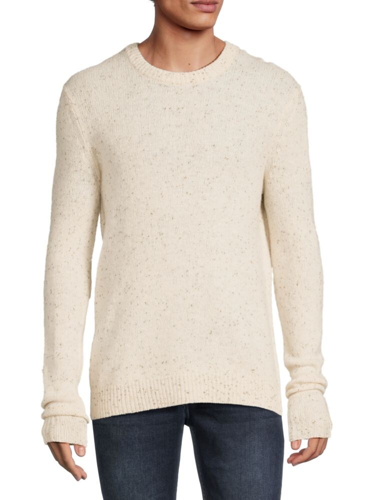 

Свитер Donegal из смеси мериносовой шерсти с круглым вырезом Saks Fifth Avenue, цвет Birch