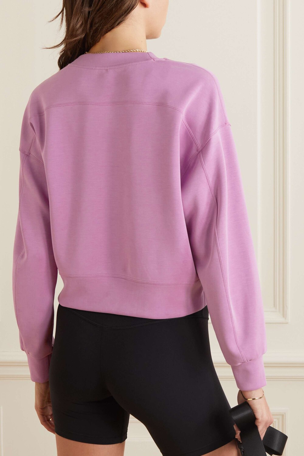 

LULULEMON Укороченная эластичная толстовка Perfectly Oversized из переработанного материала Softstreme, фиолетовый