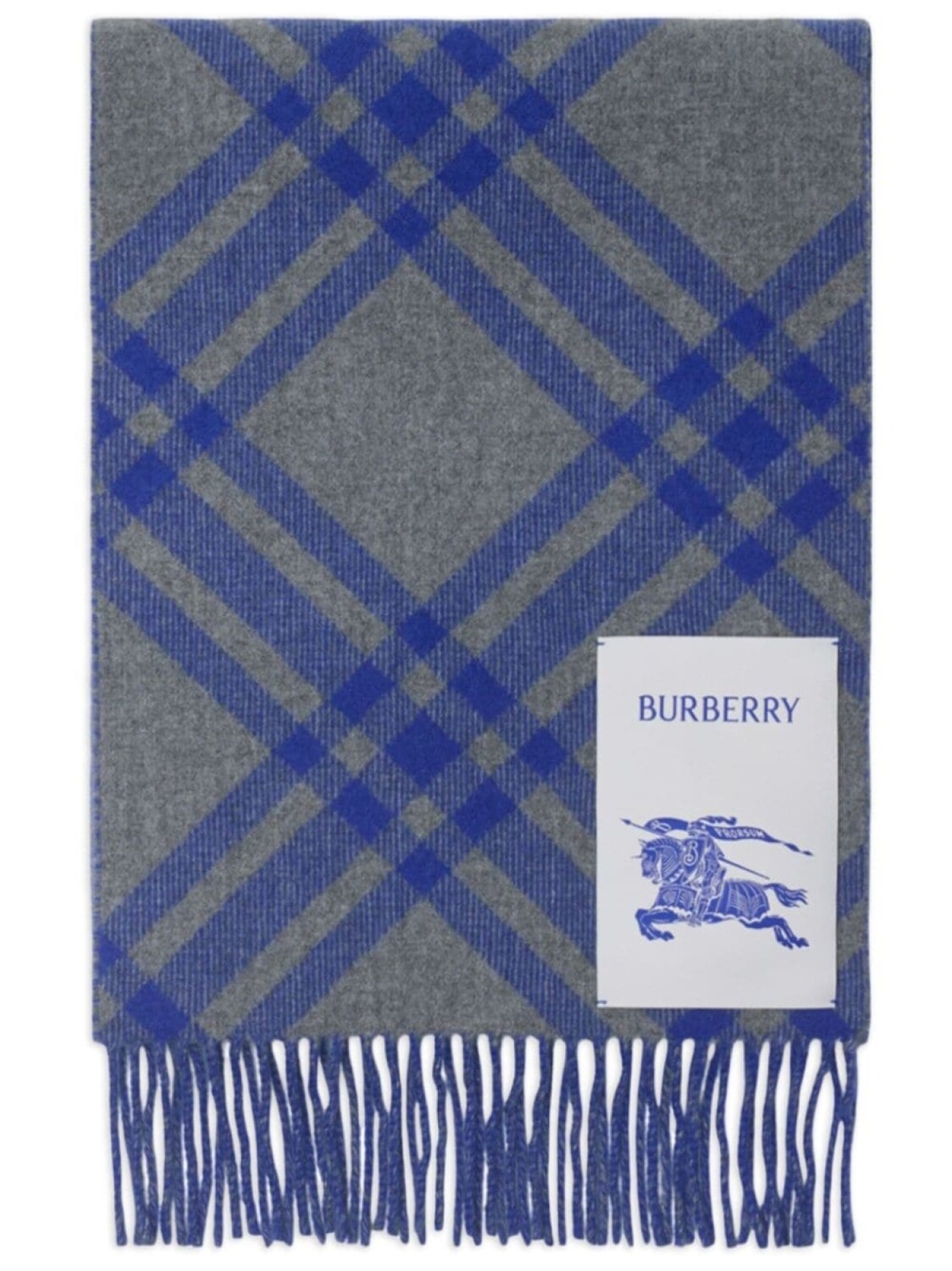 

Burberry двусторонний кашемировый шарф, синий