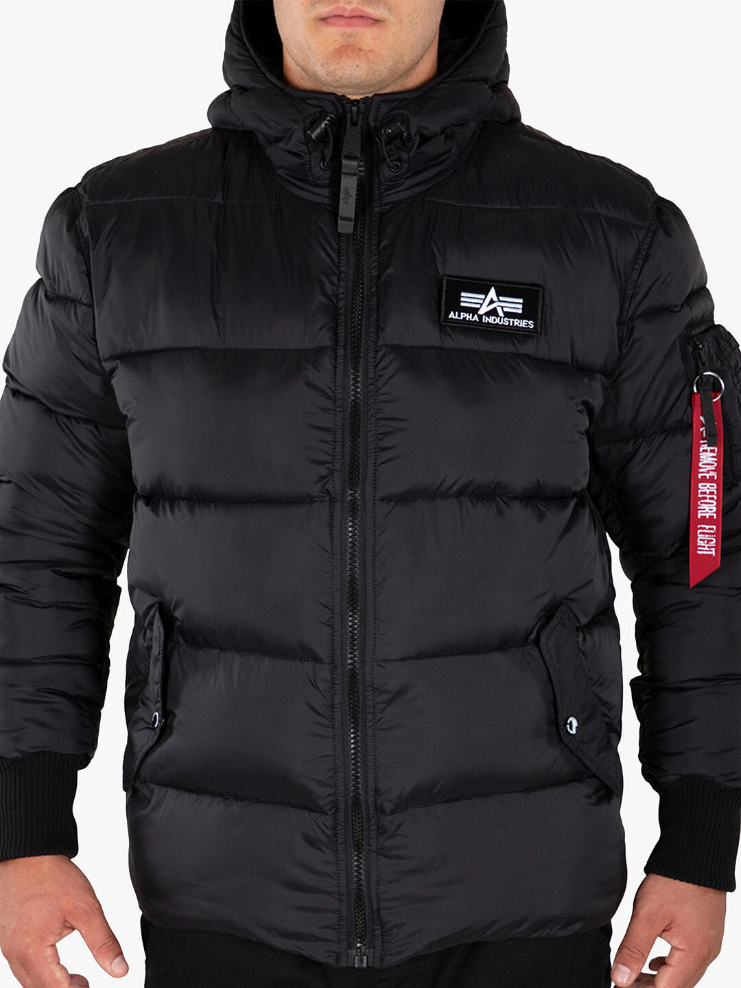 

Пуховик с капюшоном Alpha Industries, 03 Черный