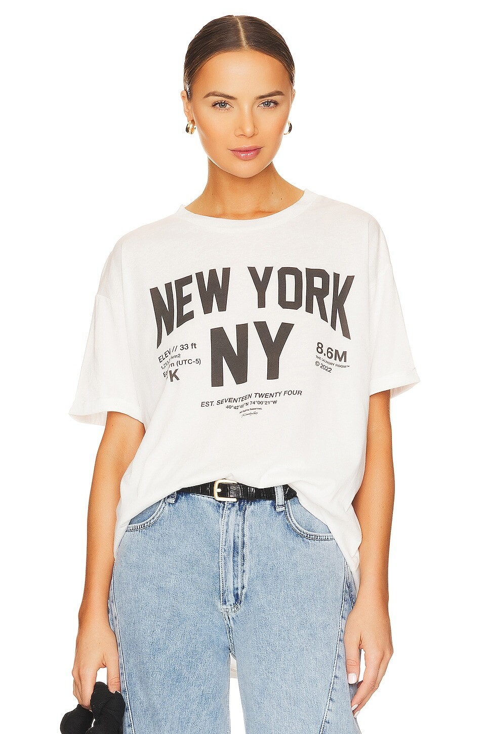 

Футболка The Laundry Room Welcome To New York Oversized, белый